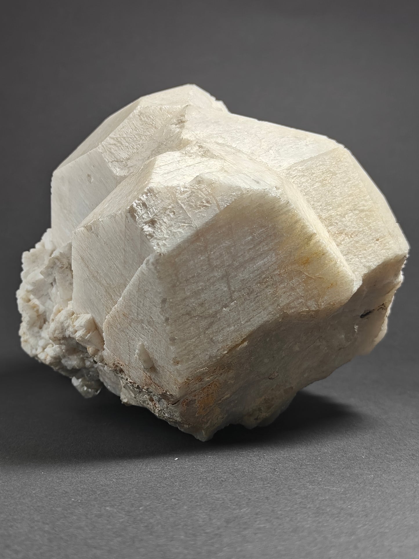 Cabinet-Size Feldspar Specimen with Muscovite, Schorl, and Quartz Point