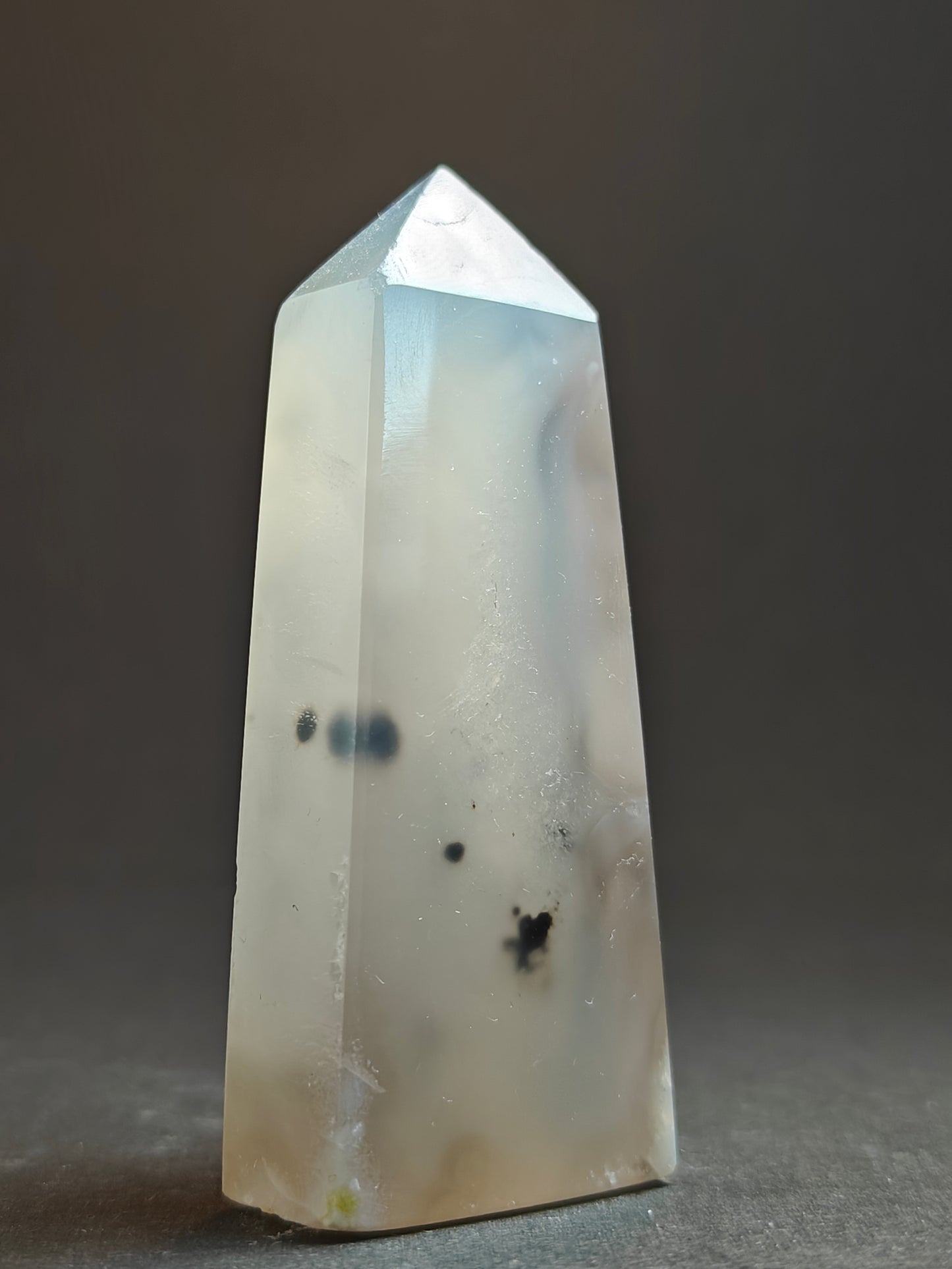Beautiful Trio of Druzy Agate Points from Brazil – 154 Grams