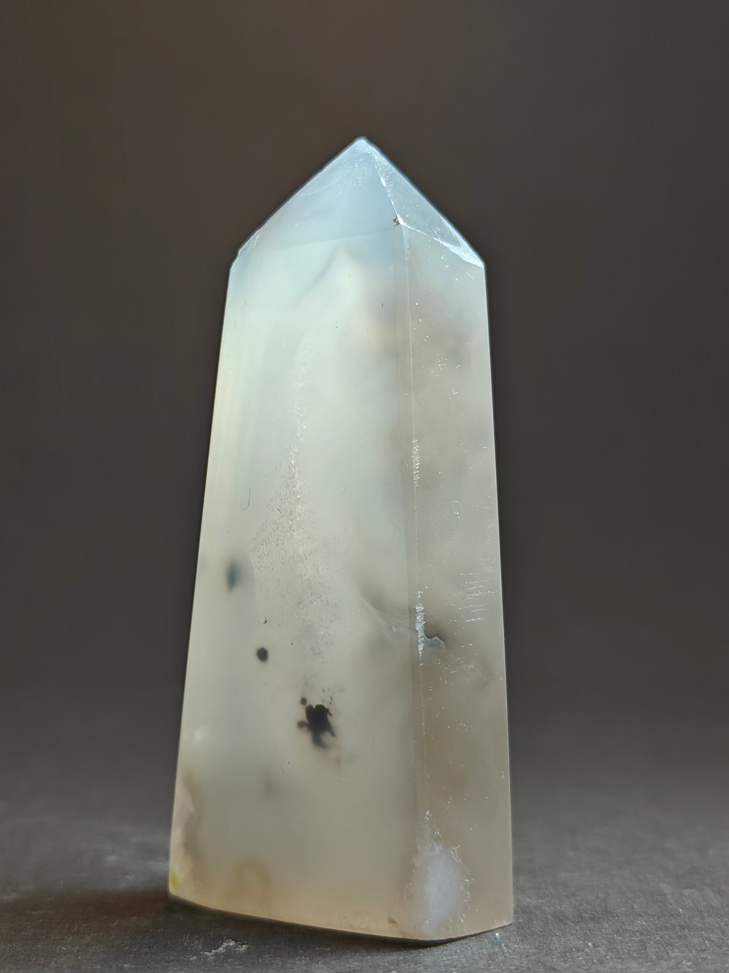 Beautiful Trio of Druzy Agate Points from Brazil – 154 Grams