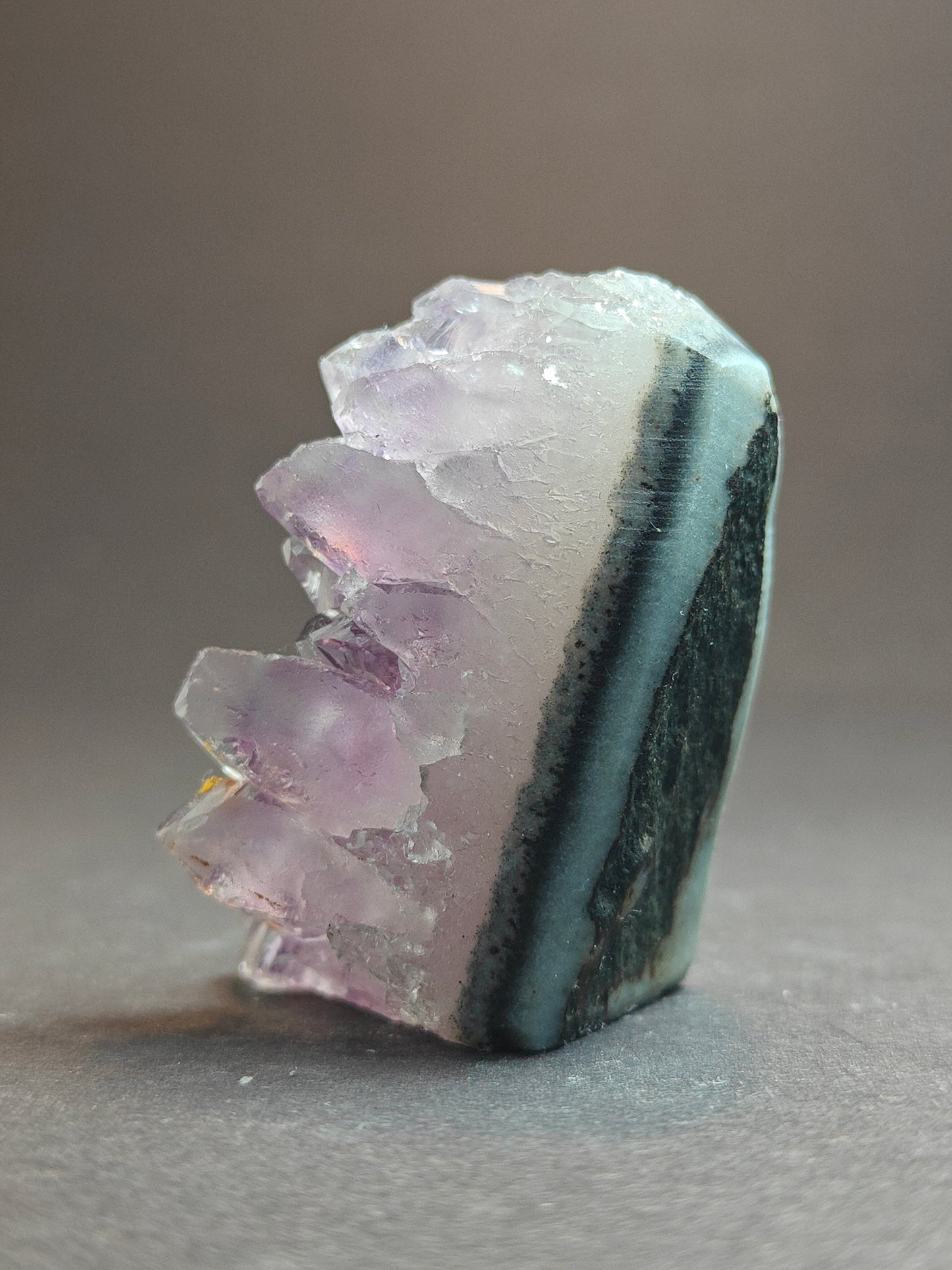 Polished Cut-Base Mini Amethyst Cavity from Uruguay – 71 Grams