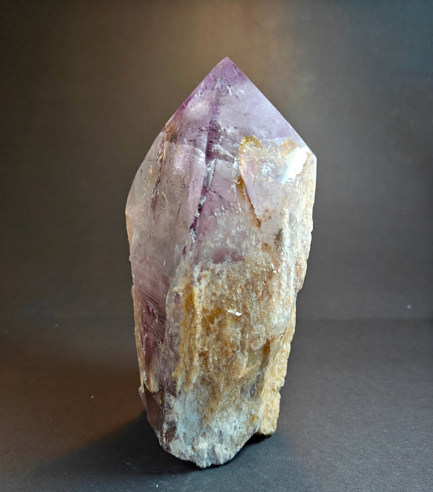 Rare Large Semi-Polished Bolivian Amethyst Point – 2.450 kg