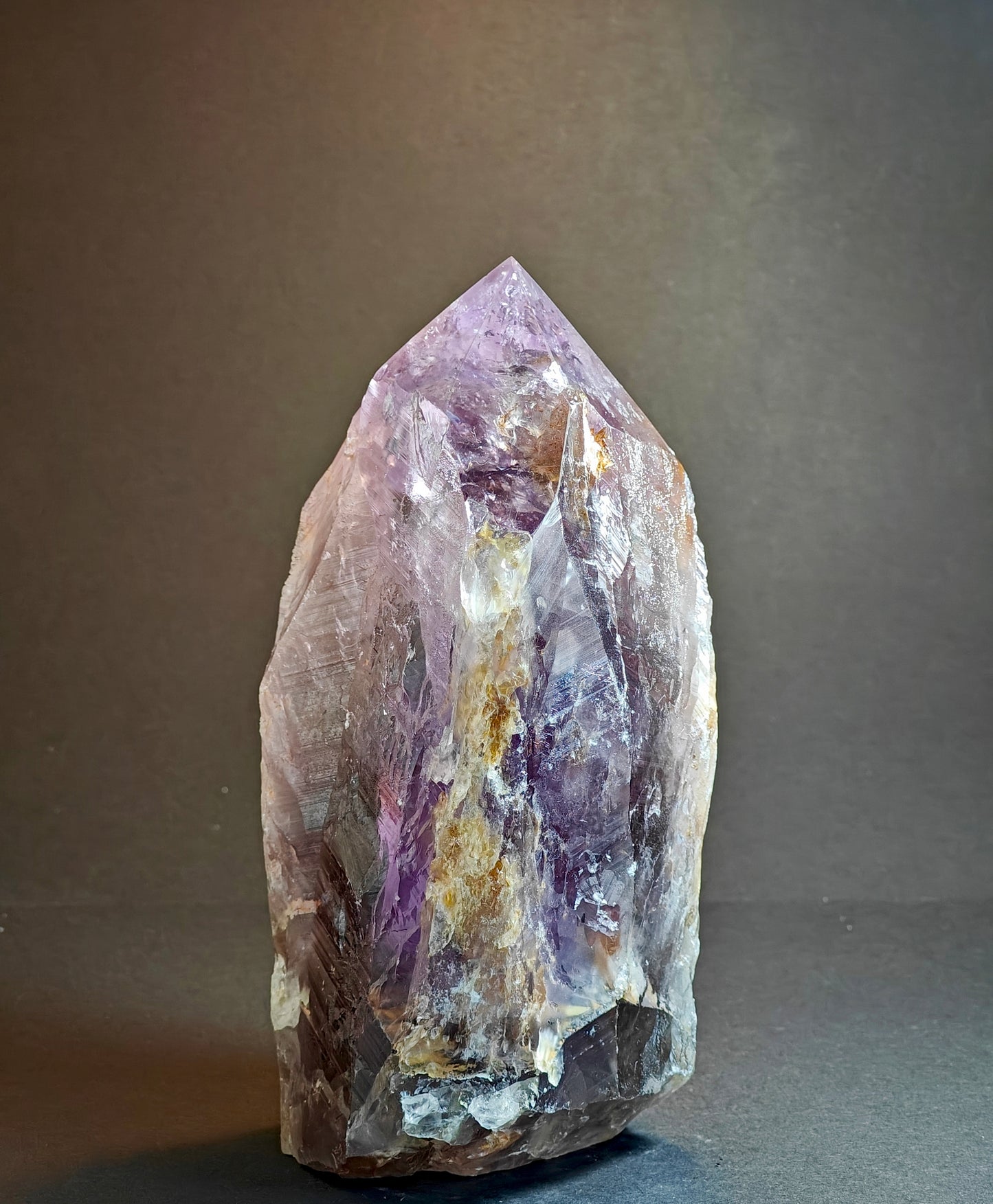 Rare Large Semi-Polished Bolivian Amethyst Point – 2.450 kg