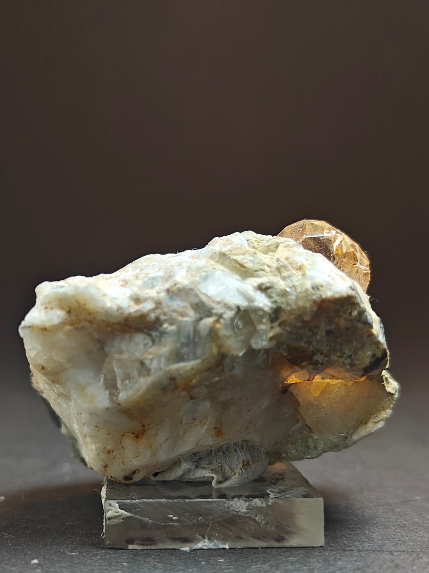 Golden Topaz Specimen on Matrix from Pakistan – 50 Grams