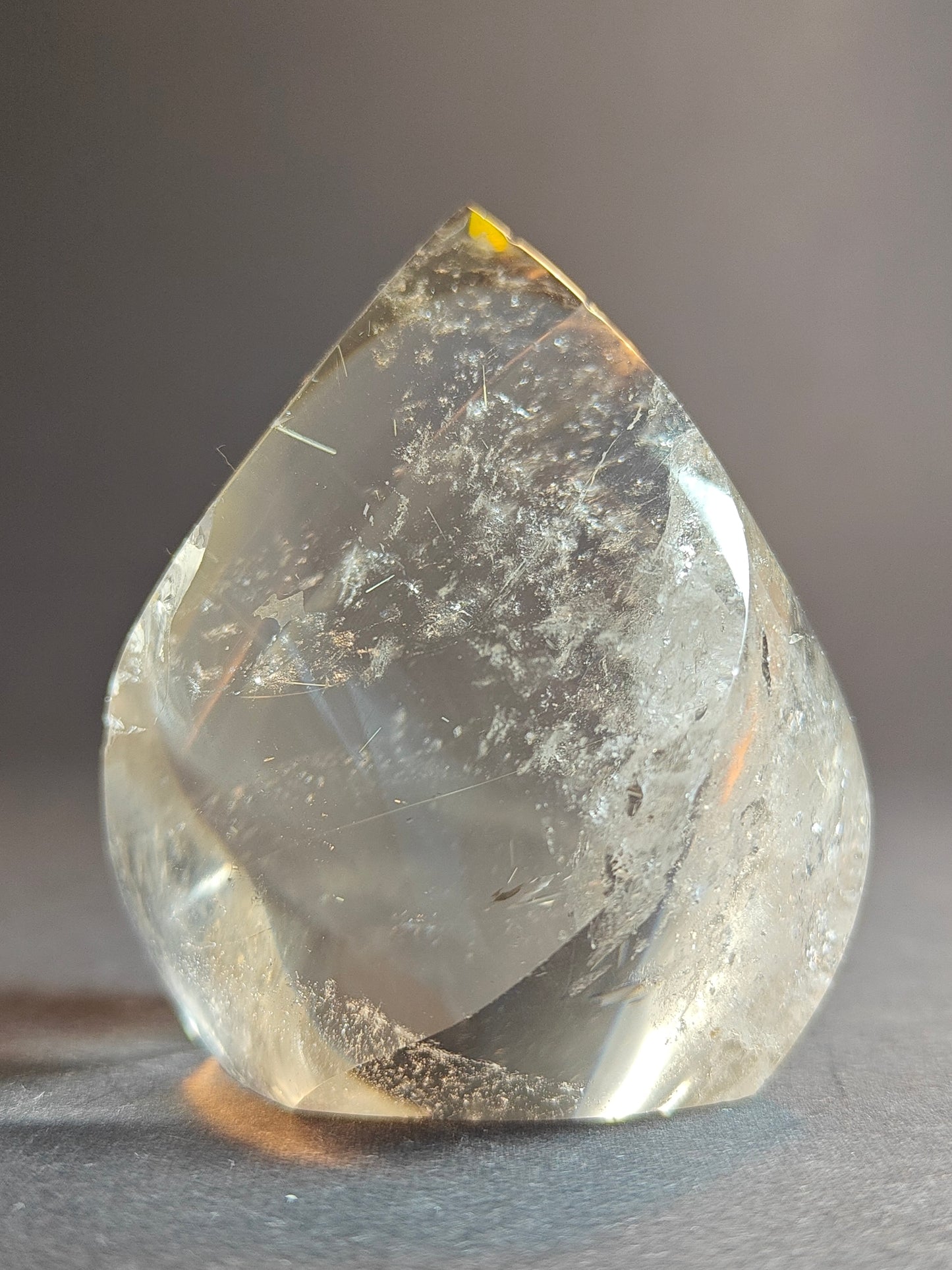 Polished Smoky Quartz Flame from Brazil – 142 Grams