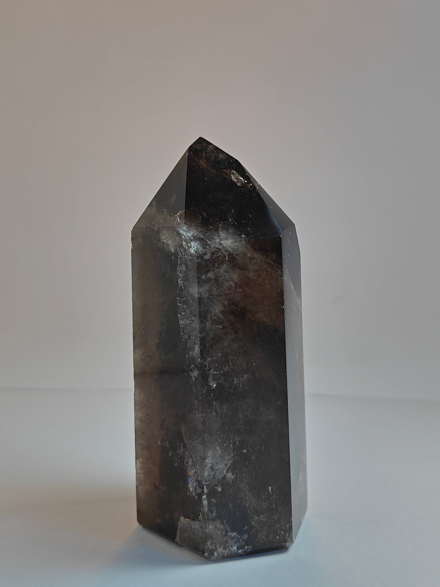 Gepolijste gesneden rookkwartstoren - 300 gram
