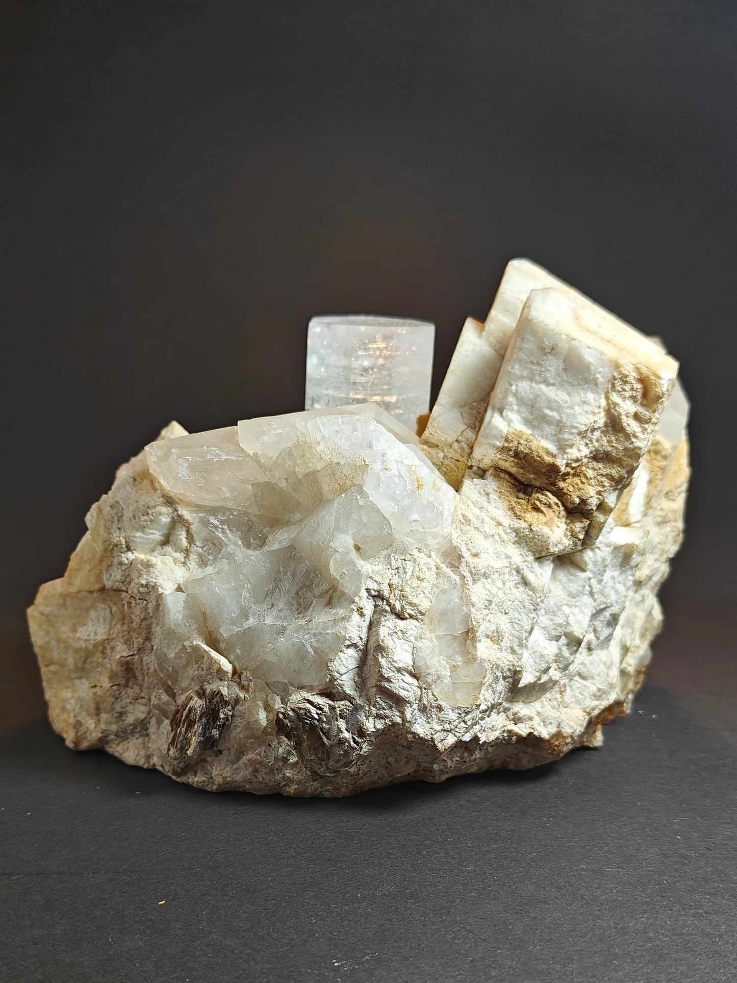 Gorgeous Aquamarine With Quartz and Feldspar