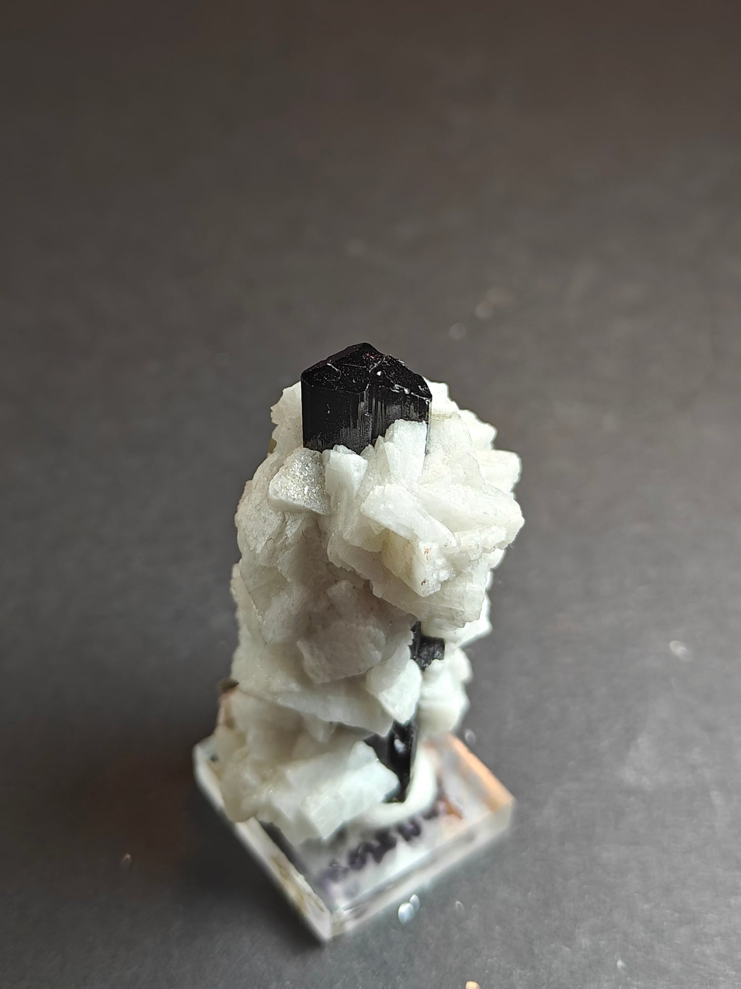 Black Tourmaline with Albite – 45 Grams