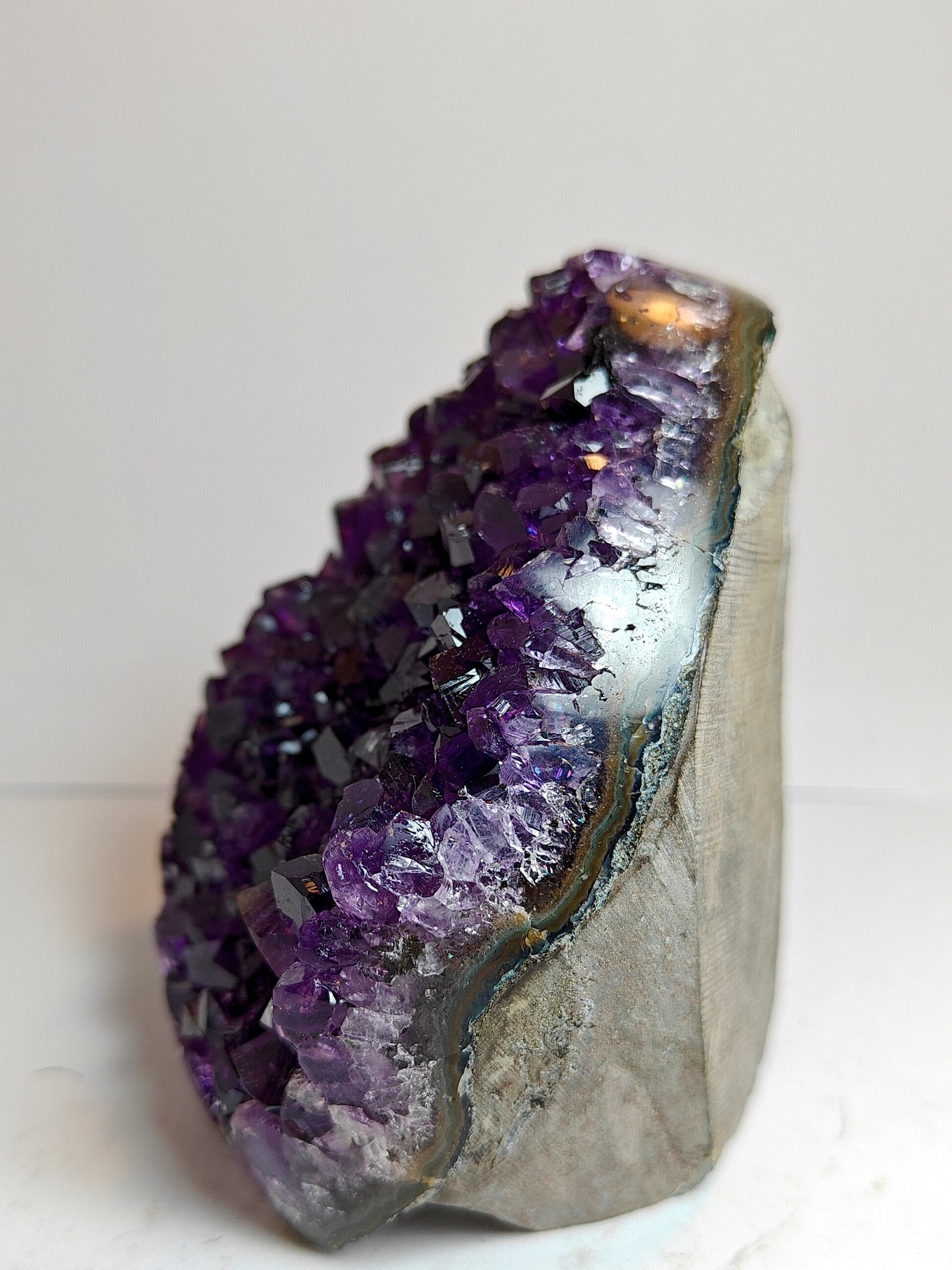 Cut-Base Amethyst Cluster from Uruguay Top Quality - 0.48 kg