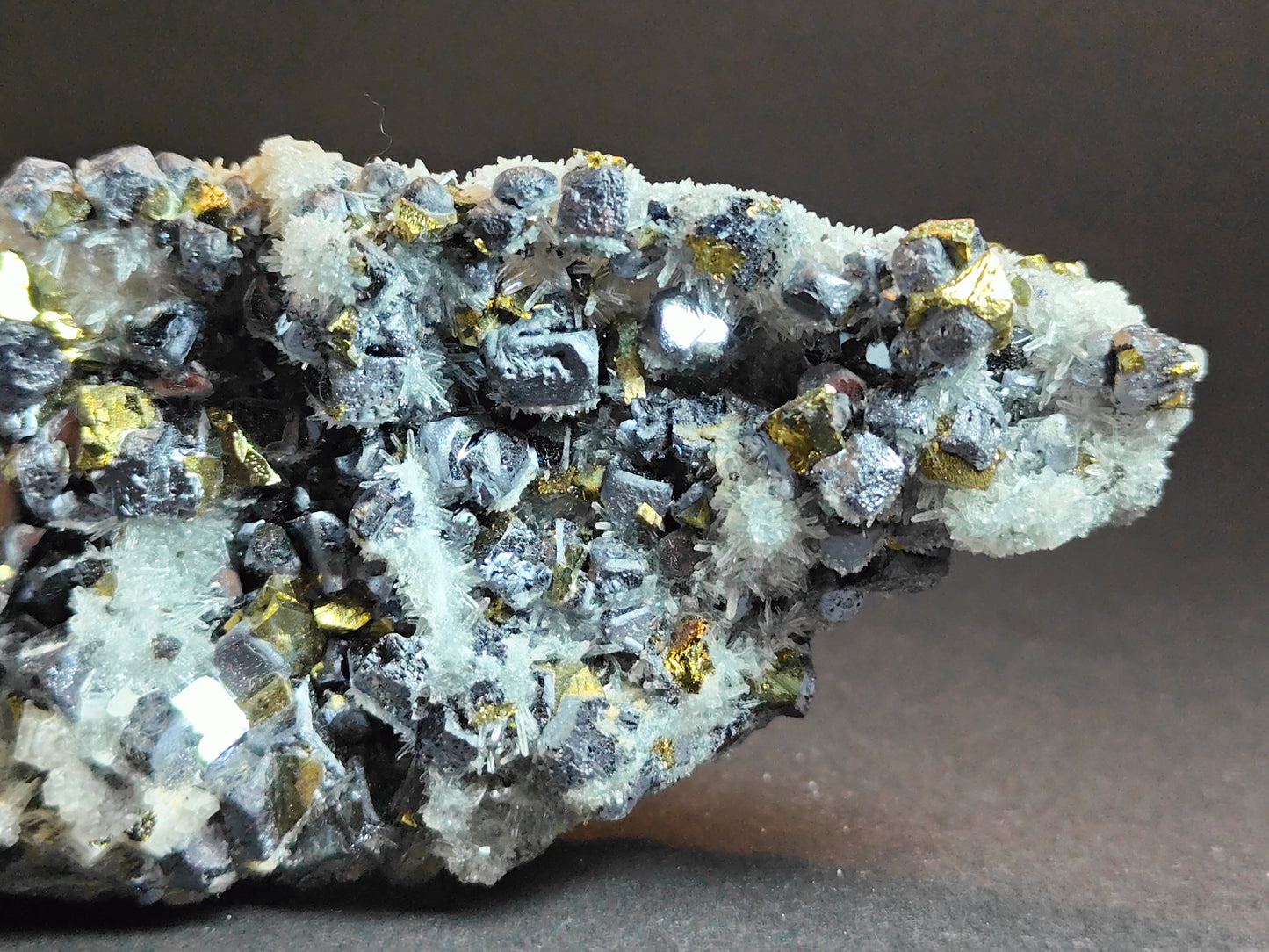 Stunning Pyrite with Quartz Cluster from Bulgaria