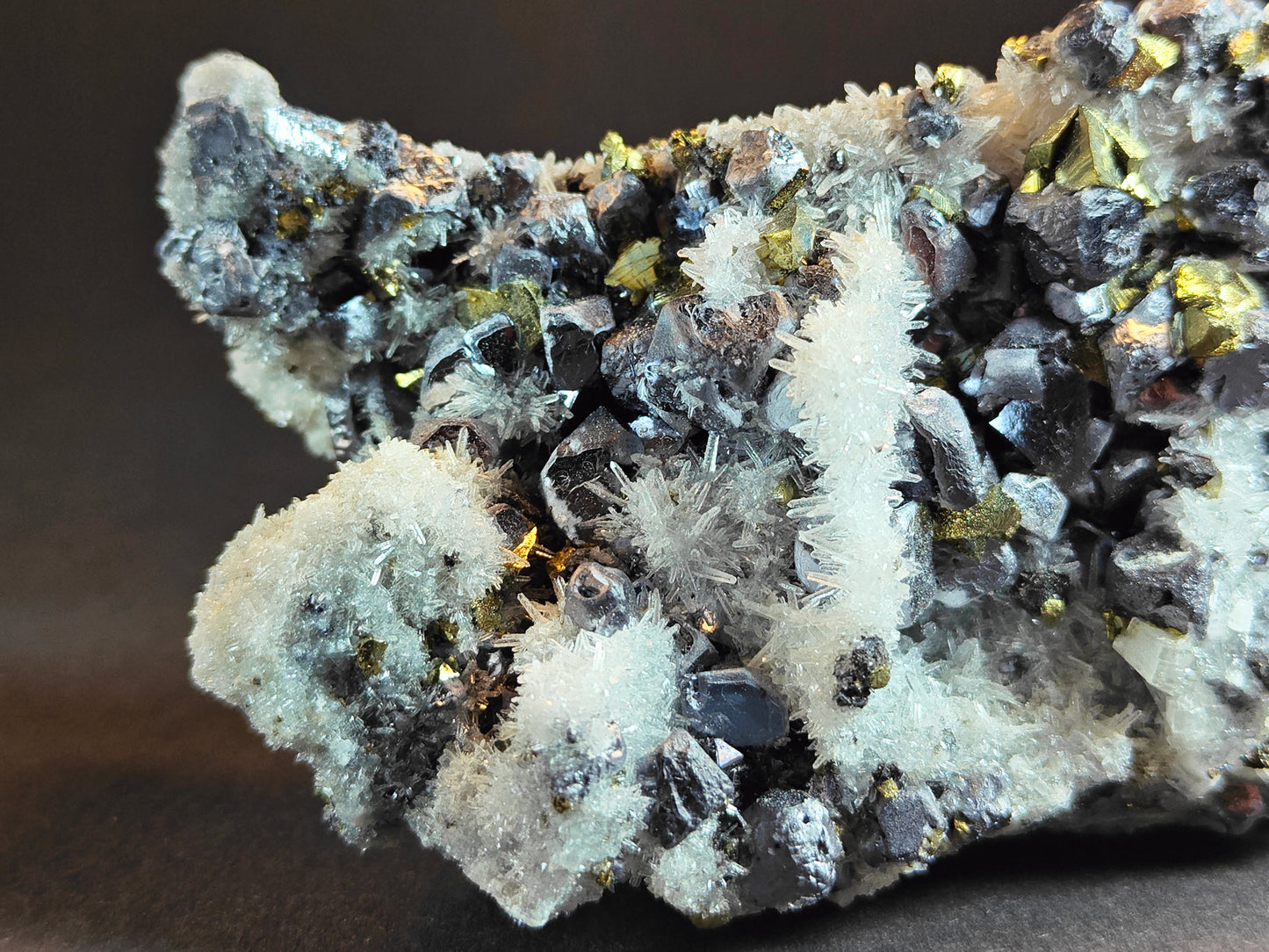 Stunning Pyrite with Quartz Cluster from Bulgaria