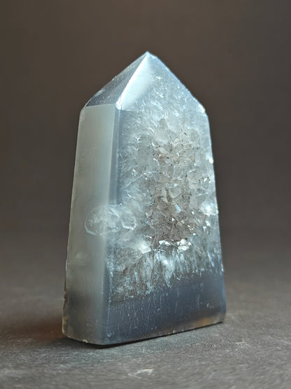 Beautiful Trio of Druzy Agate Points from Brazil – 154 Grams
