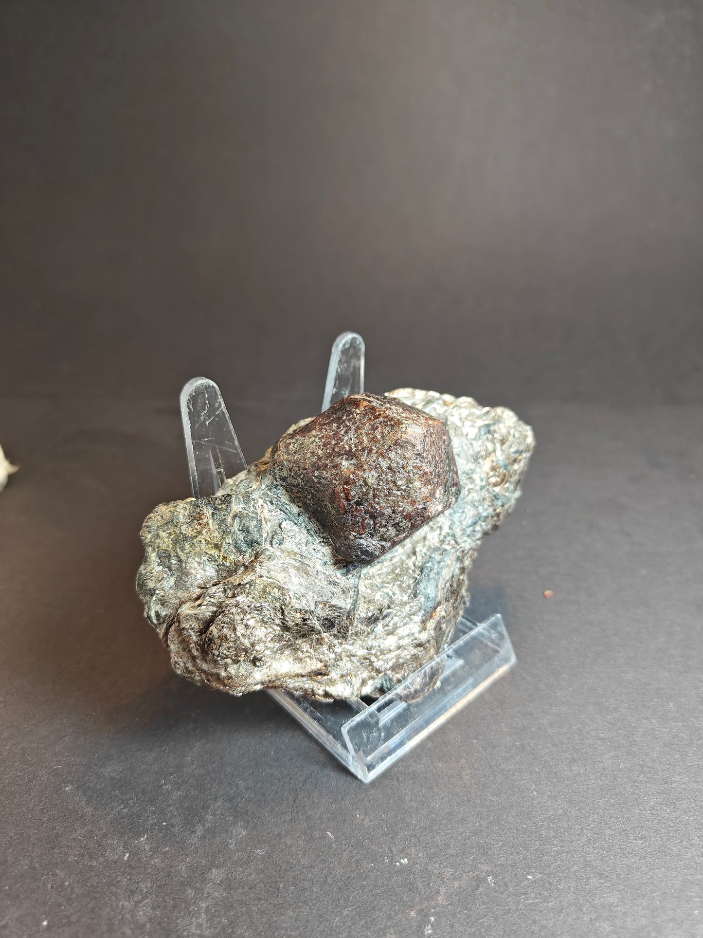 Garnet on Muscovite Specimen