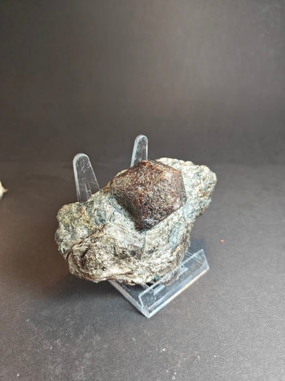 Garnet on Muscovite Specimen