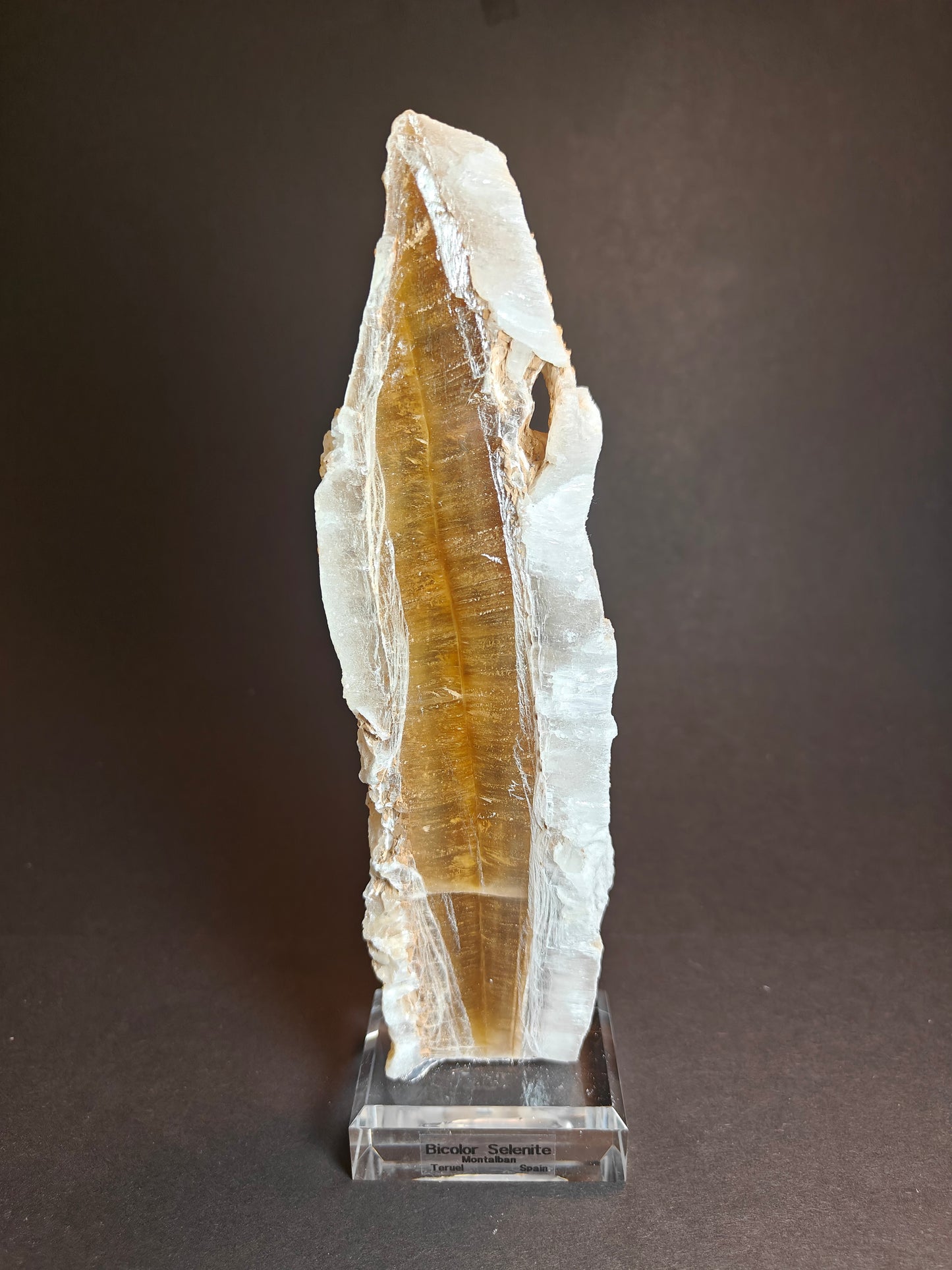 Bicolor Selenite Specimen from Spain