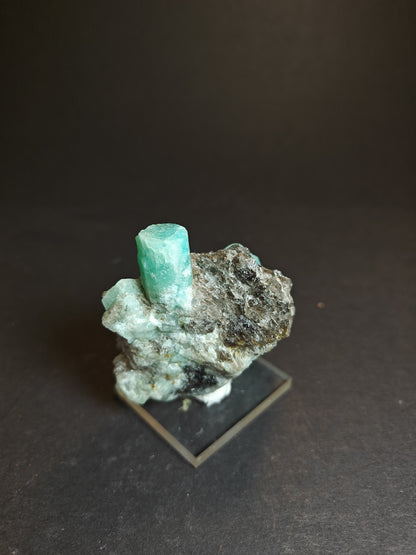 Amazonite Specimen Mounted on Base