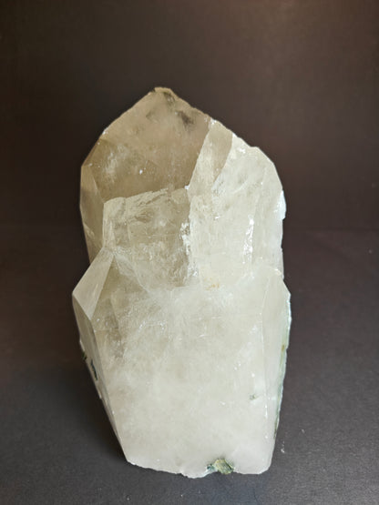 Large Quartz Crystal with Tourmaline from Brazil