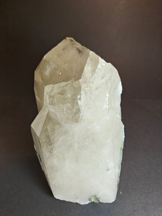 Large Quartz Crystal with Tourmaline from Brazil