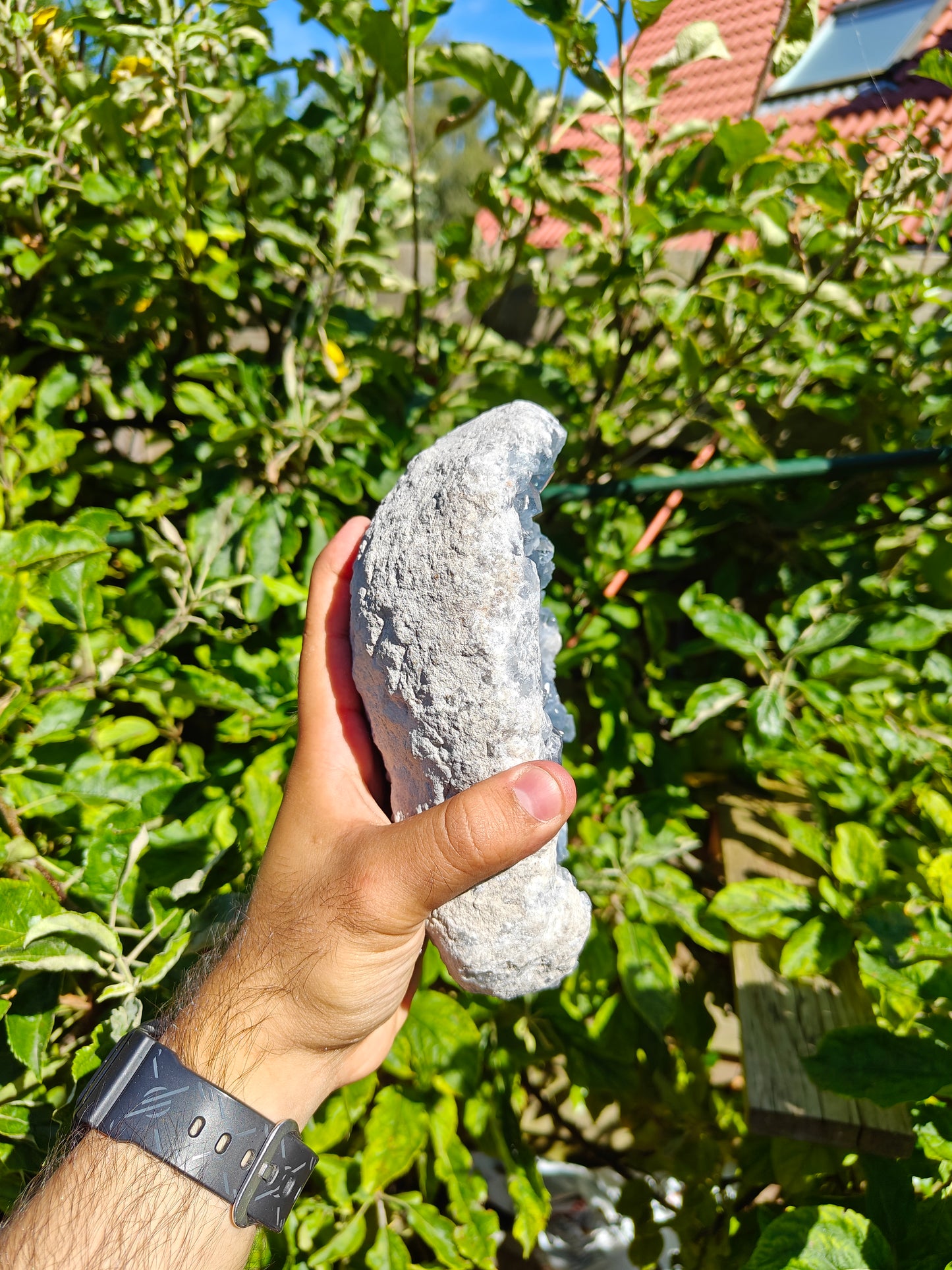 Grote Celestien Cluster uit Madagascar 18 x 14 x 7 cm 2.8 kg