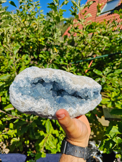 Grote Celestien Cluster uit Madagascar 22 x 12 x 9 cm 3.7kg