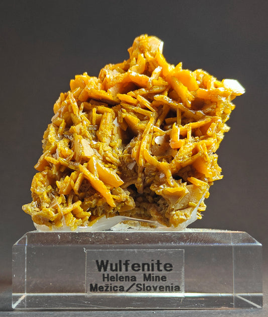 Stunning Wulfenite Specimen from Helena Mine, Mezica, Slovenia