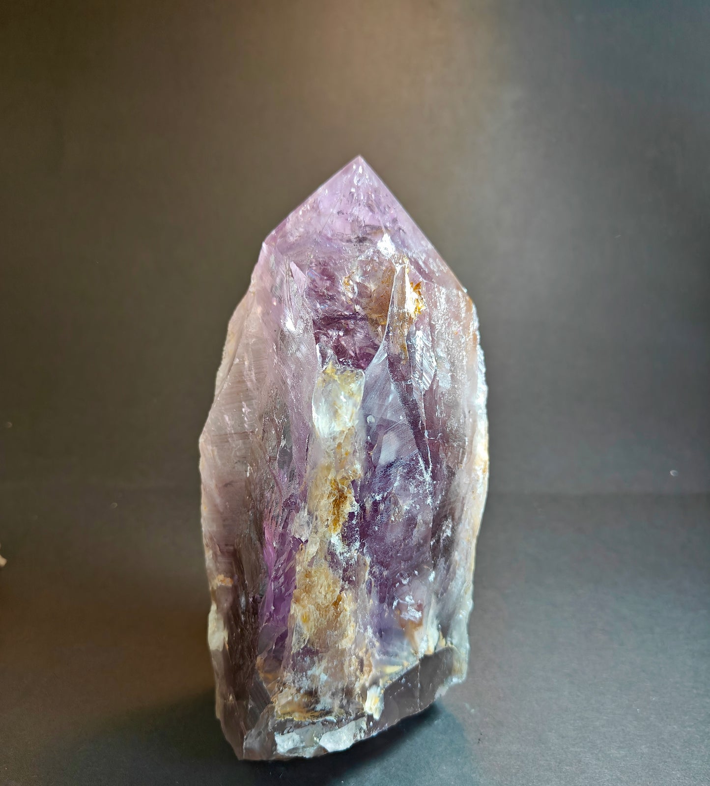 Rare Large Semi-Polished Bolivian Amethyst Point – 2.450 kg