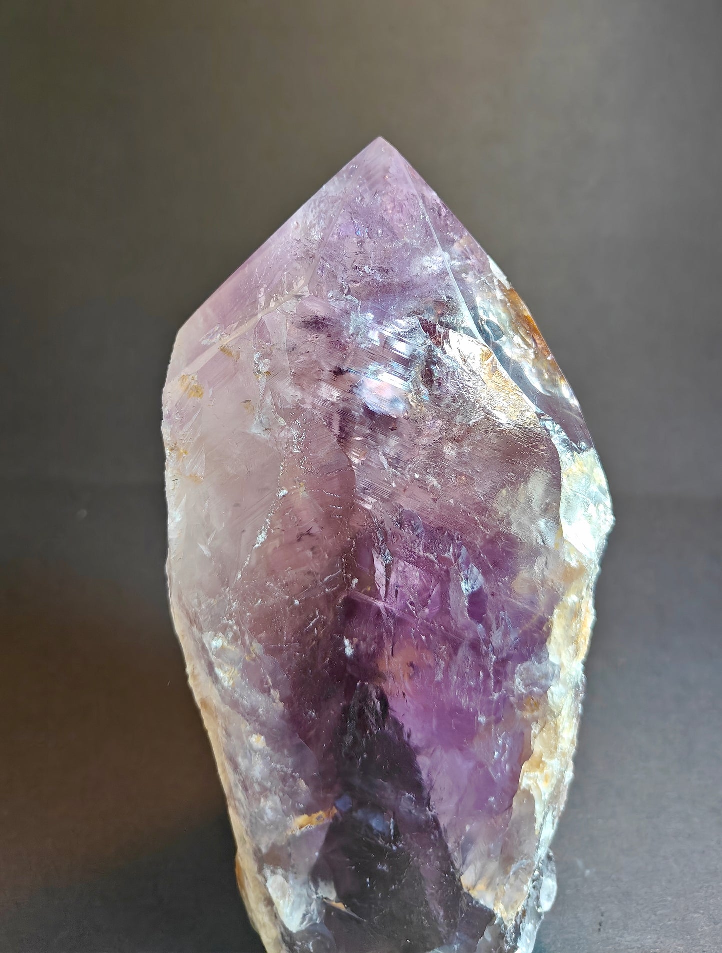 Rare Large Semi-Polished Bolivian Amethyst Point – 2.450 kg