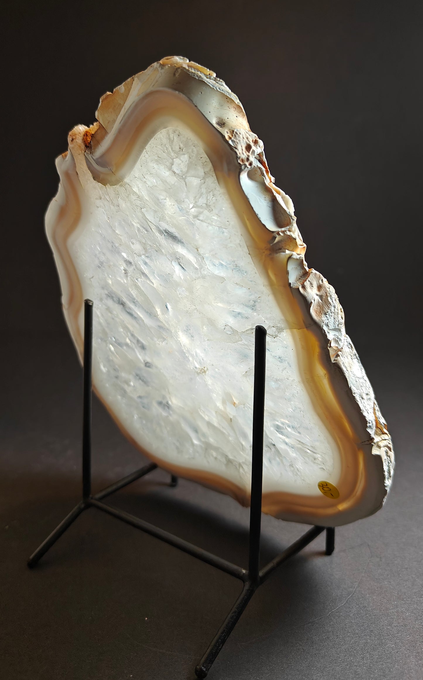 Beautiful Agate Slice with Vibrant Colors – 566 Grams
