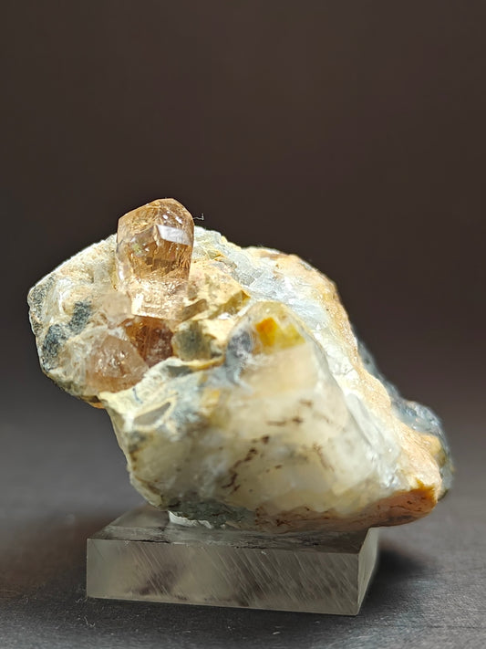 Golden Topaz Specimen on Matrix from Pakistan – 50 Grams