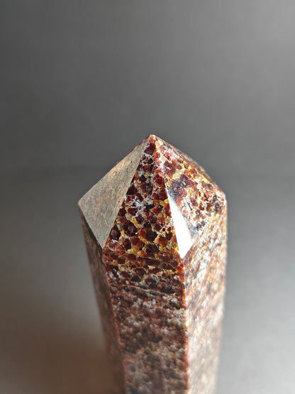 Polished Garnet Tower – 828 Grams