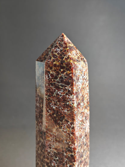 Polished Garnet Tower – 828 Grams