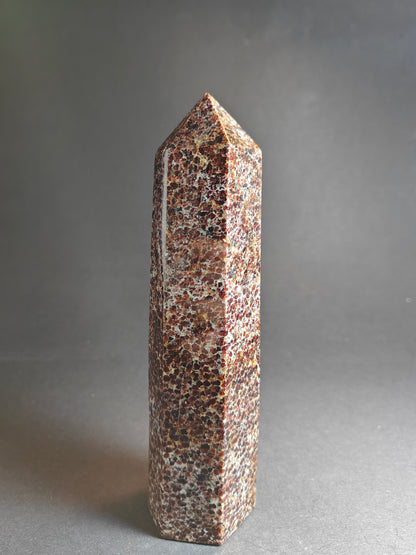 Polished Garnet Tower – 828 Grams