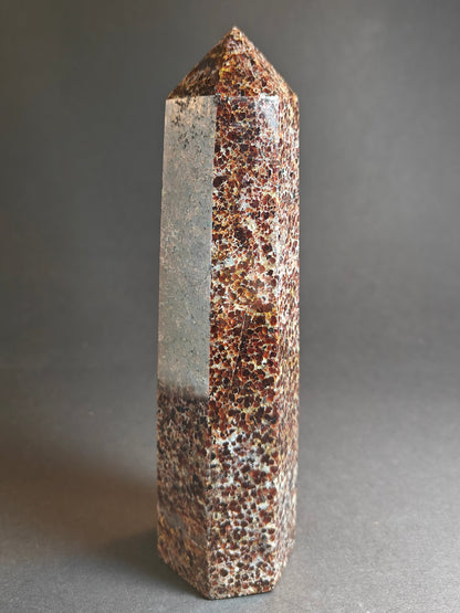 Polished Garnet Tower – 828 Grams