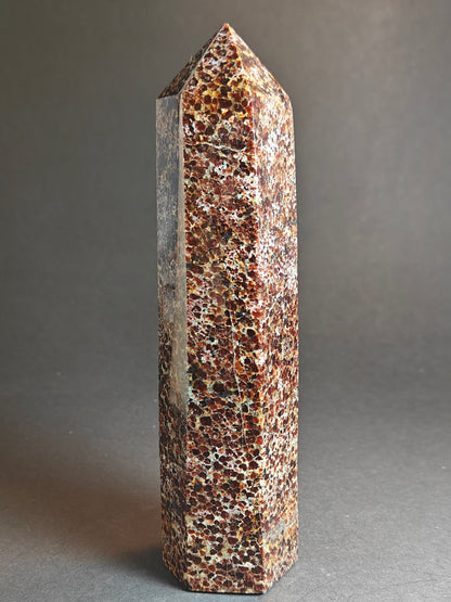 Polished Garnet Tower – 828 Grams