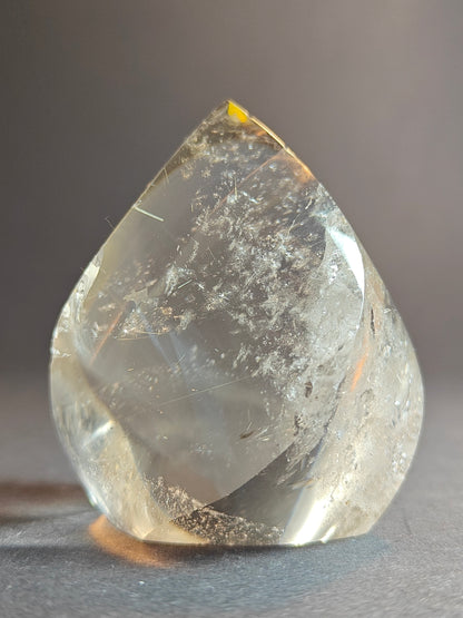 Polished Smoky Quartz Flame from Brazil – 142 Grams