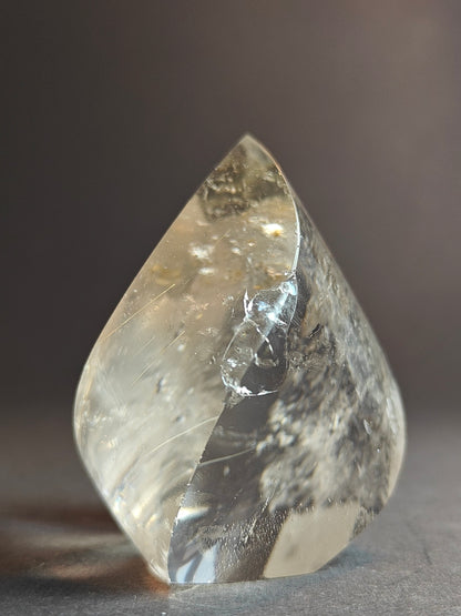 Polished Smoky Quartz Flame from Brazil – 142 Grams