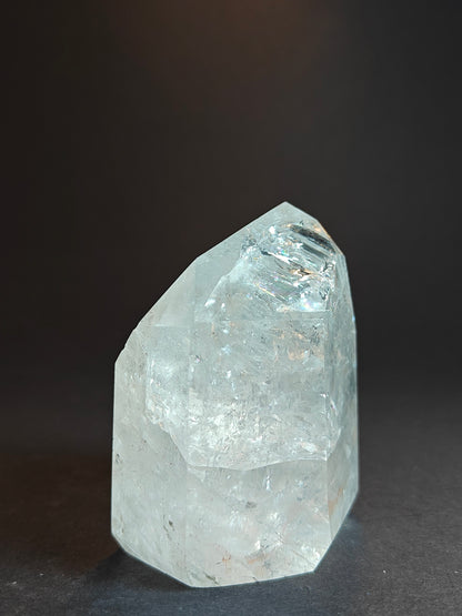 Polished Carved White Quartz Tower from Brazil - 354 grams