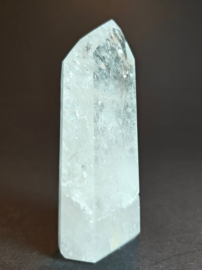 Polished Carved White Quartz Tower from Brazil - 118 grams