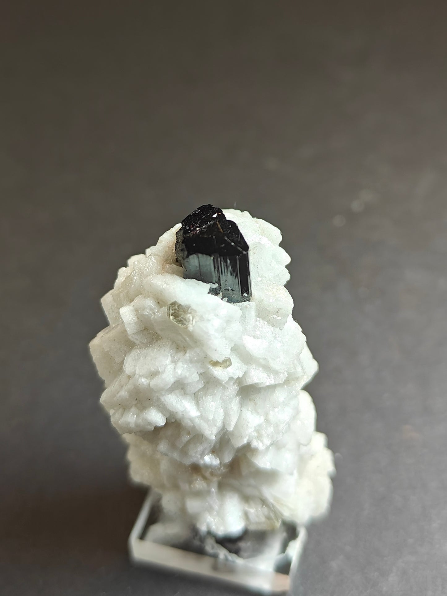 Black Tourmaline with Albite – 45 Grams
