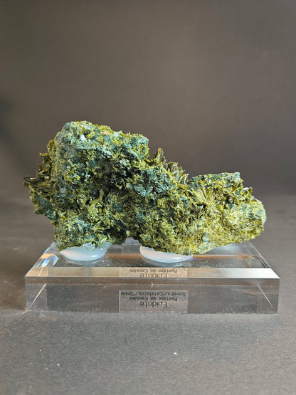 Epidote Specimen from Spain – Display Ready with Acrylic Stand