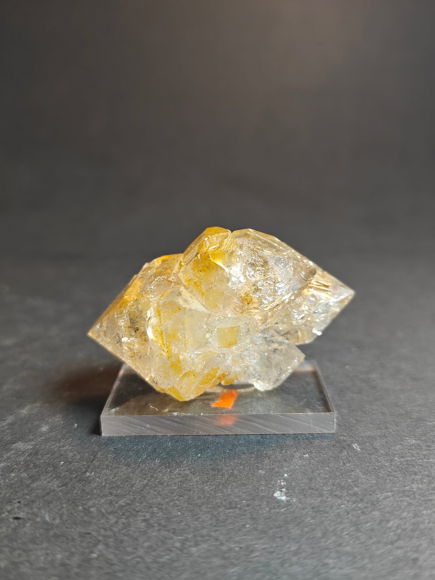 Skeleton Quartz on Acrylic Base – Pakistan | 5x3x2cm