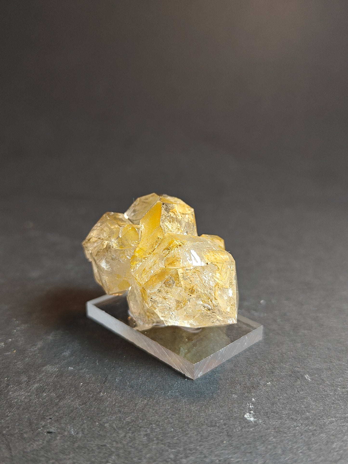 Skeleton Quartz on Acrylic Base – Pakistan | 5x3x2cm