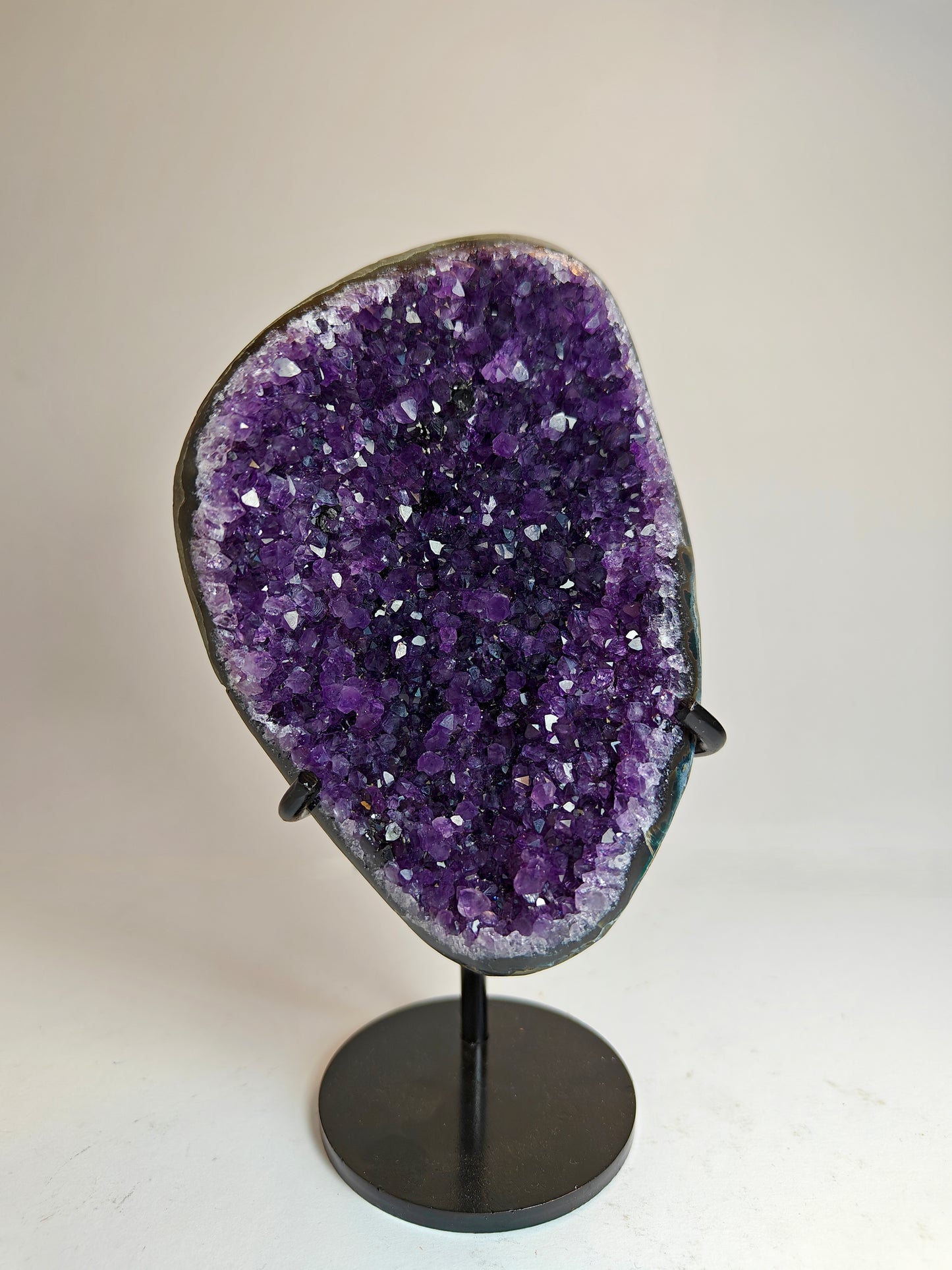 High Quality Uruguayan Amethyst Cluster on Stand - 0.66 kg