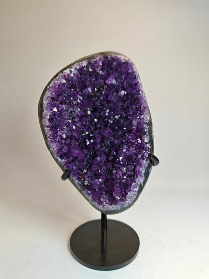 High Quality Uruguayan Amethyst Cluster on Stand - 0.66 kg