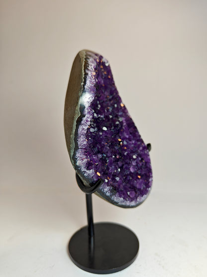 High Quality Uruguayan Amethyst Cluster on Stand - 0.66 kg