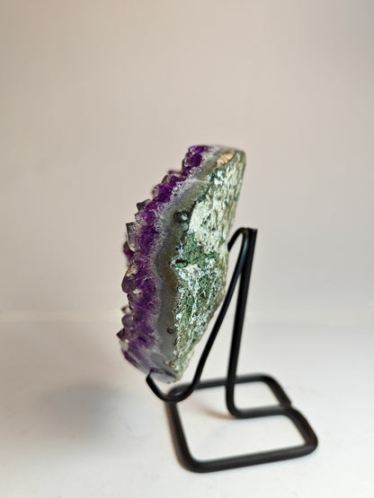 High-Quality Amethyst Heart on Stand - 0.5 kg