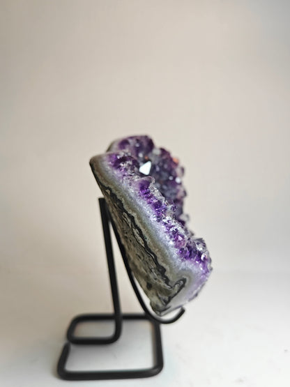 High-Quality Amethyst Heart on Stand - 0.5 kg